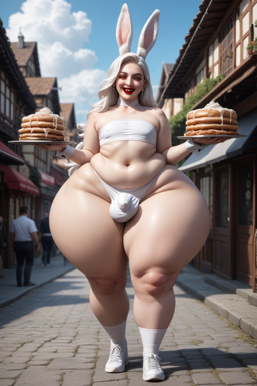 White Hair, Wide Hips, 18 AI Gay Porn