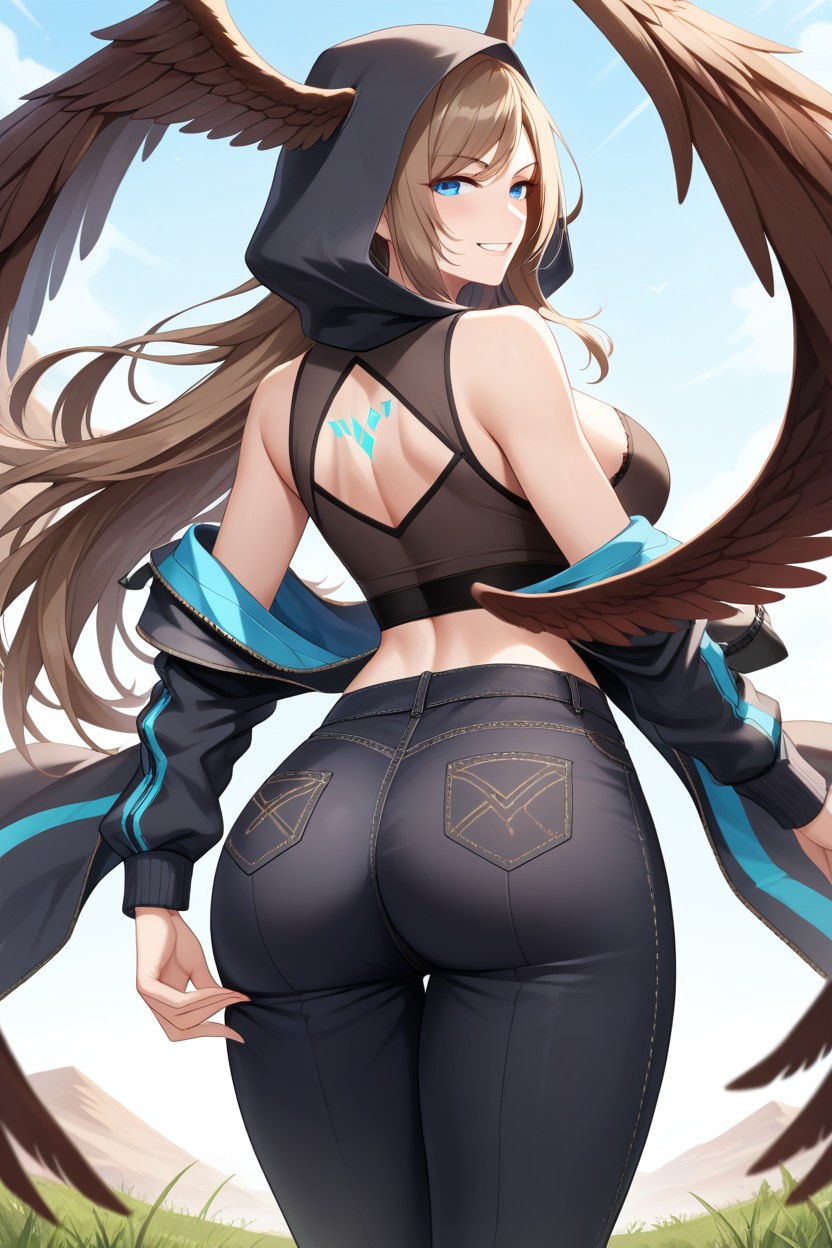 Standing, Rear View, Big Ass Hentai AI Porn