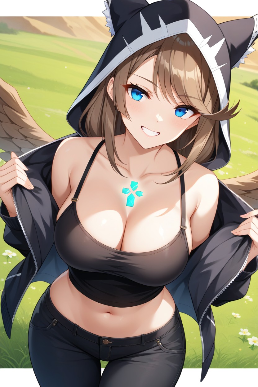18, Oasis, Front View Hentai AI Porn