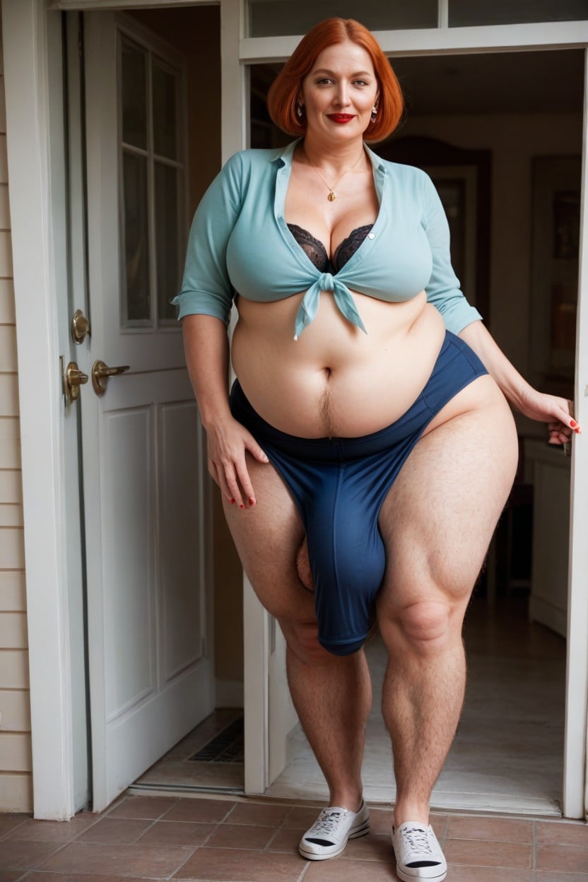 Fully Clothed, Gigantic Saggy Breast, 60+ Shemale AI Porn