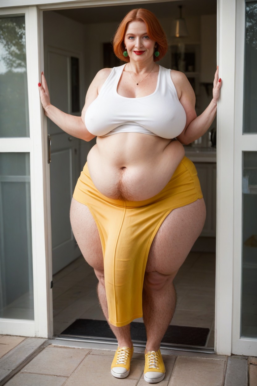 Green Earrings, Gigantic Cock, Fat Shemale AI Porn