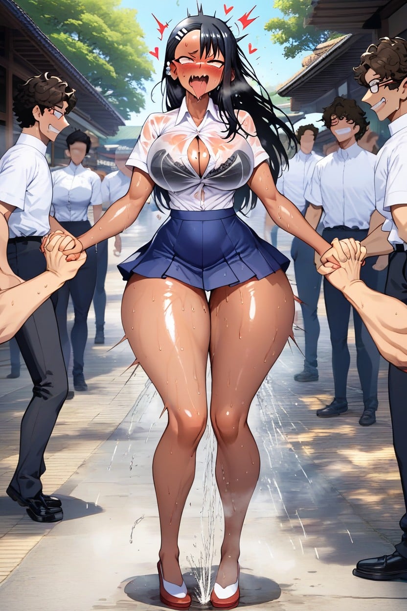 Uncontrollable Orgasm, Bouncing Line, Rounded Breasts AI Porn