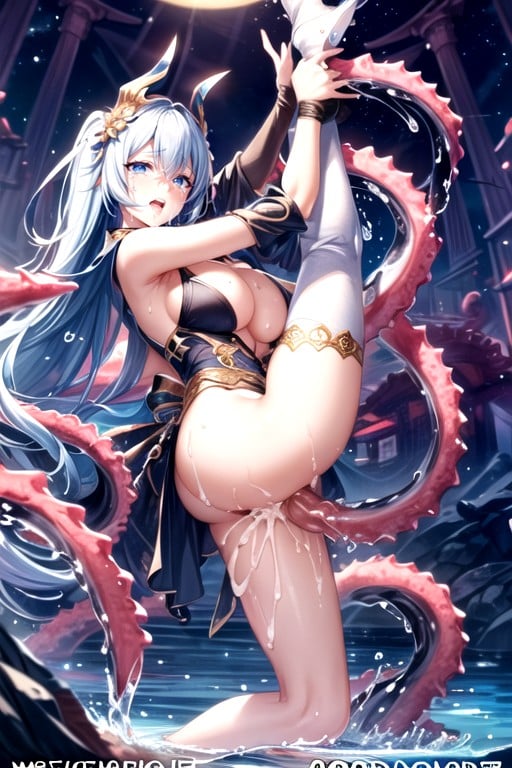 Ultra Detailed, No Pupils, From Side Full Body Hentai IA pornografia