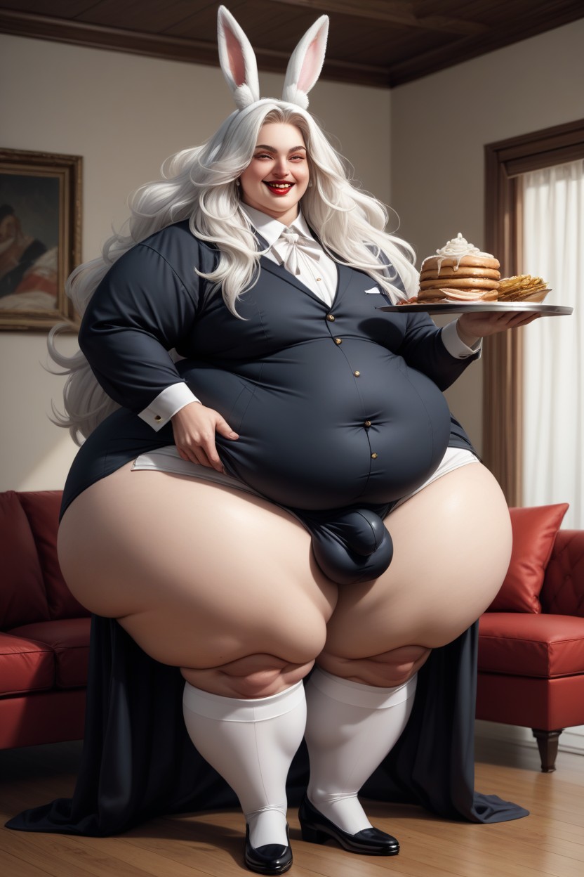 Food, Big Bulge, Serving Cum Covered Food AI Gay Porn