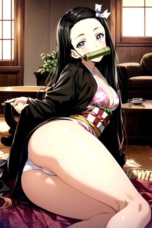 Fermer, Il Pleut, Nezuko (demon Slayer)Porno IA