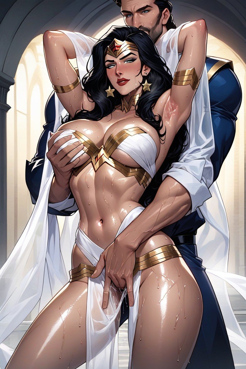 Wonder Woman From Justice League Unlimited, High Quality, Pussy Juice Dripping Furry AI Porn