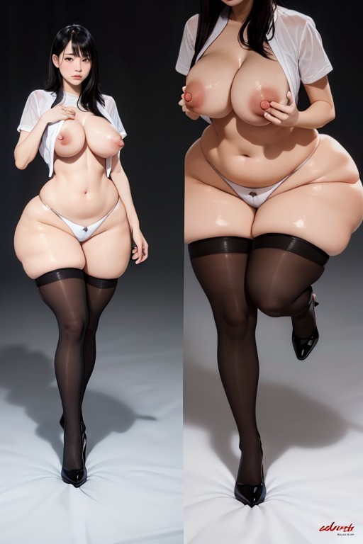 Nurse, Glasses, Fat Ass Asian AI Porn