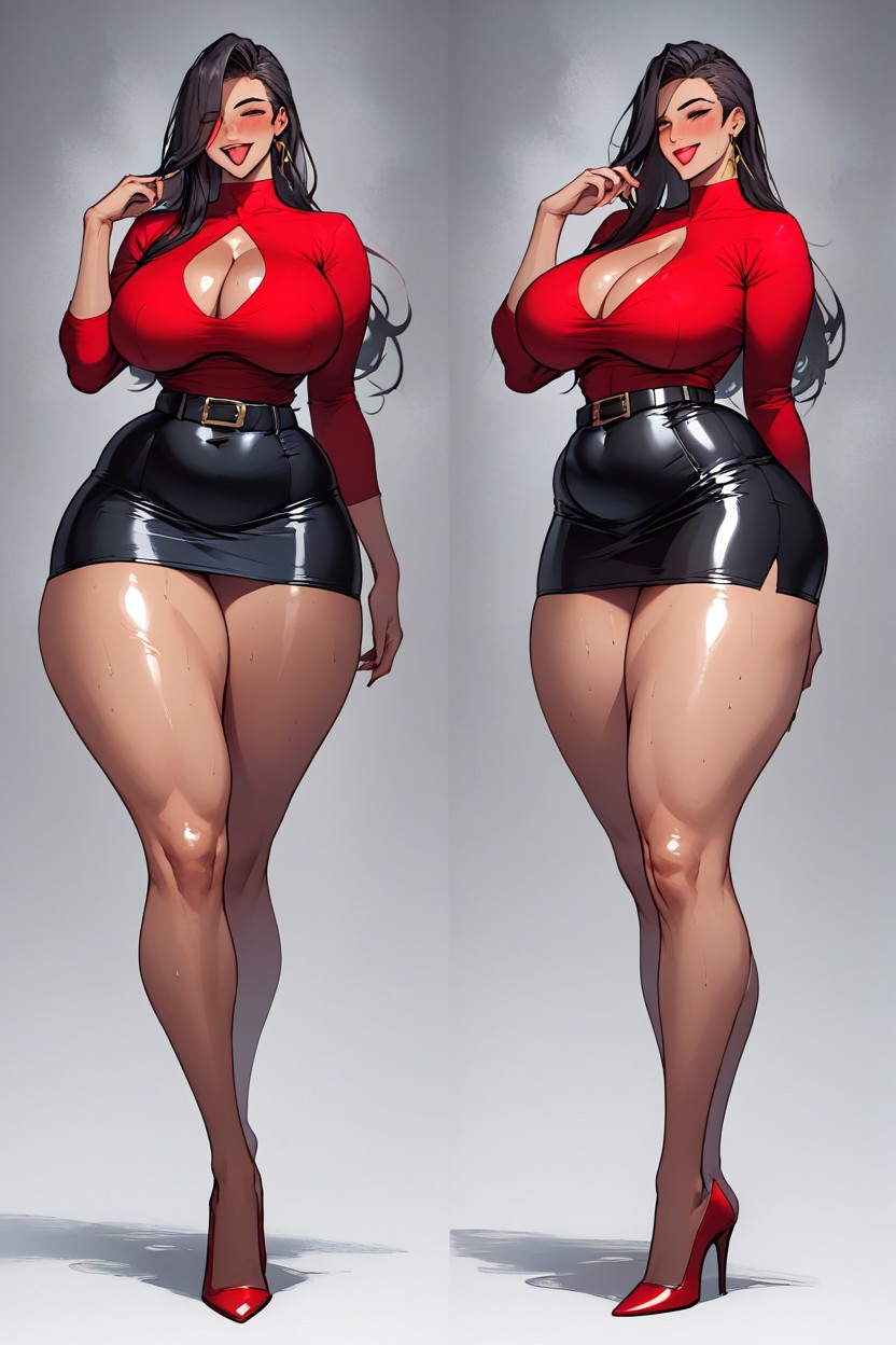 Horny, Full Body, Narrow Waist AI Porn