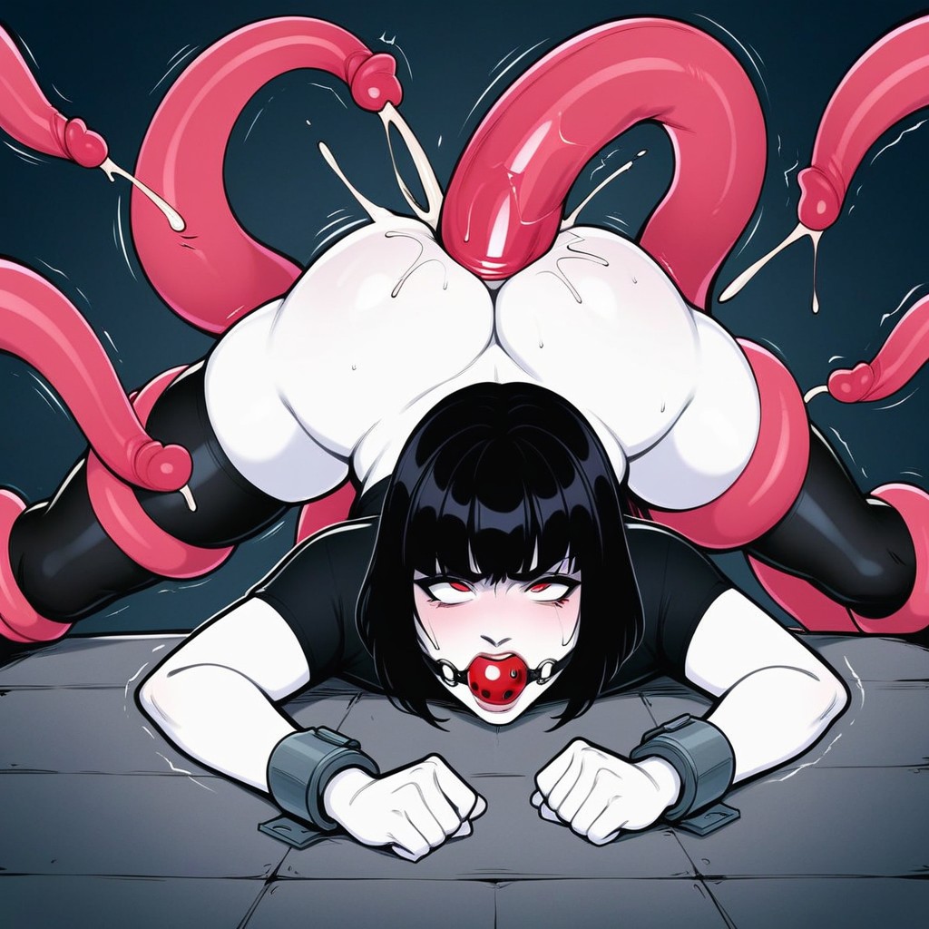 Shocked, Wide Hips, Really Thick Tentacles Hentai AI Porn