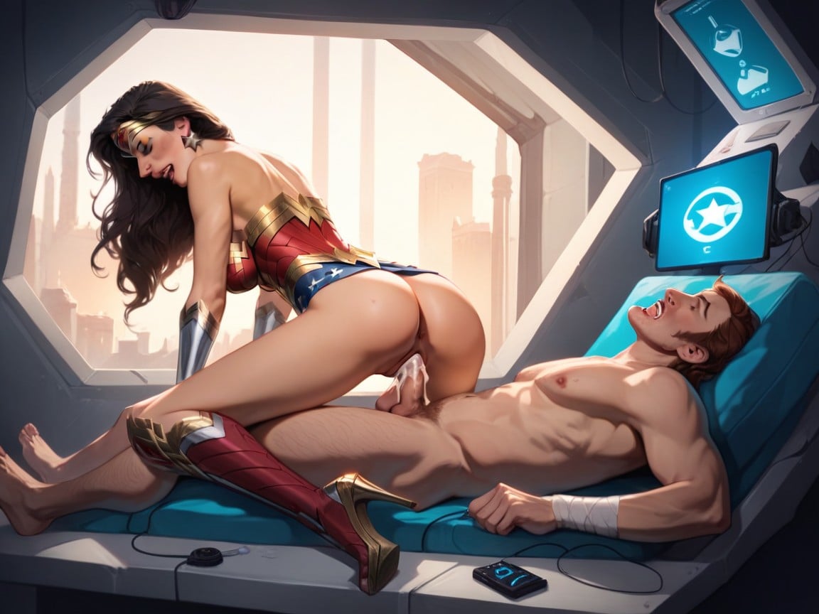 Realistic, Wonder Woman Seals The Deal With Sex, Magical Displays AI Porn