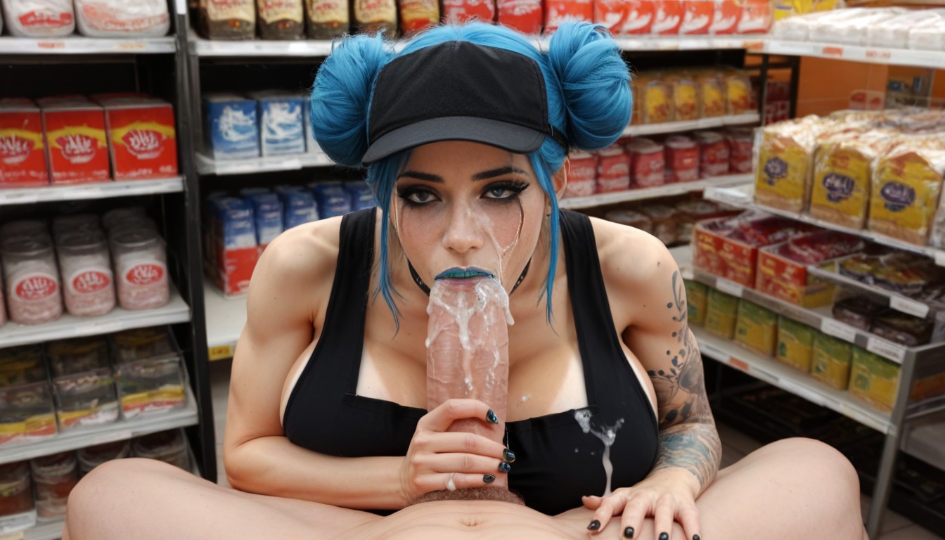 20s, Vaginal Sex, Blue Hair AI Porn