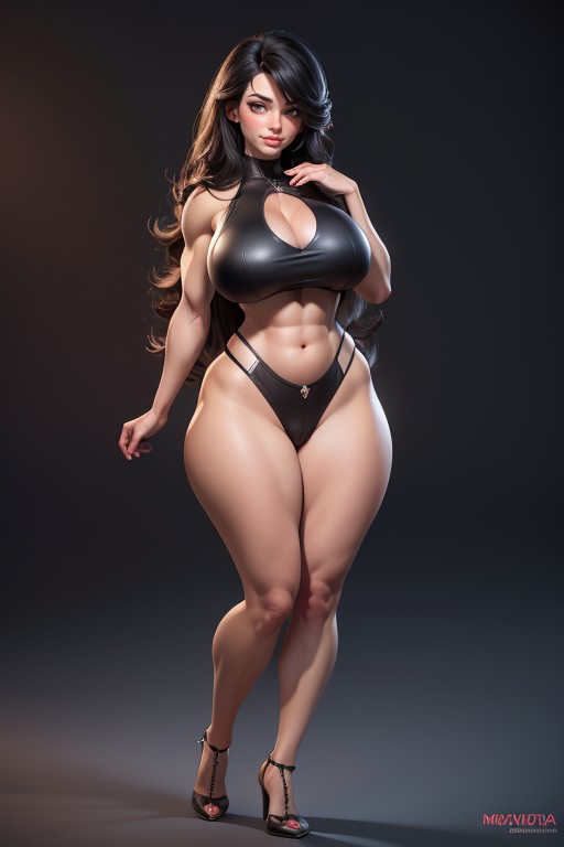 Massive Ass, Tall Milf, Ultra Dense Hair AI Porn