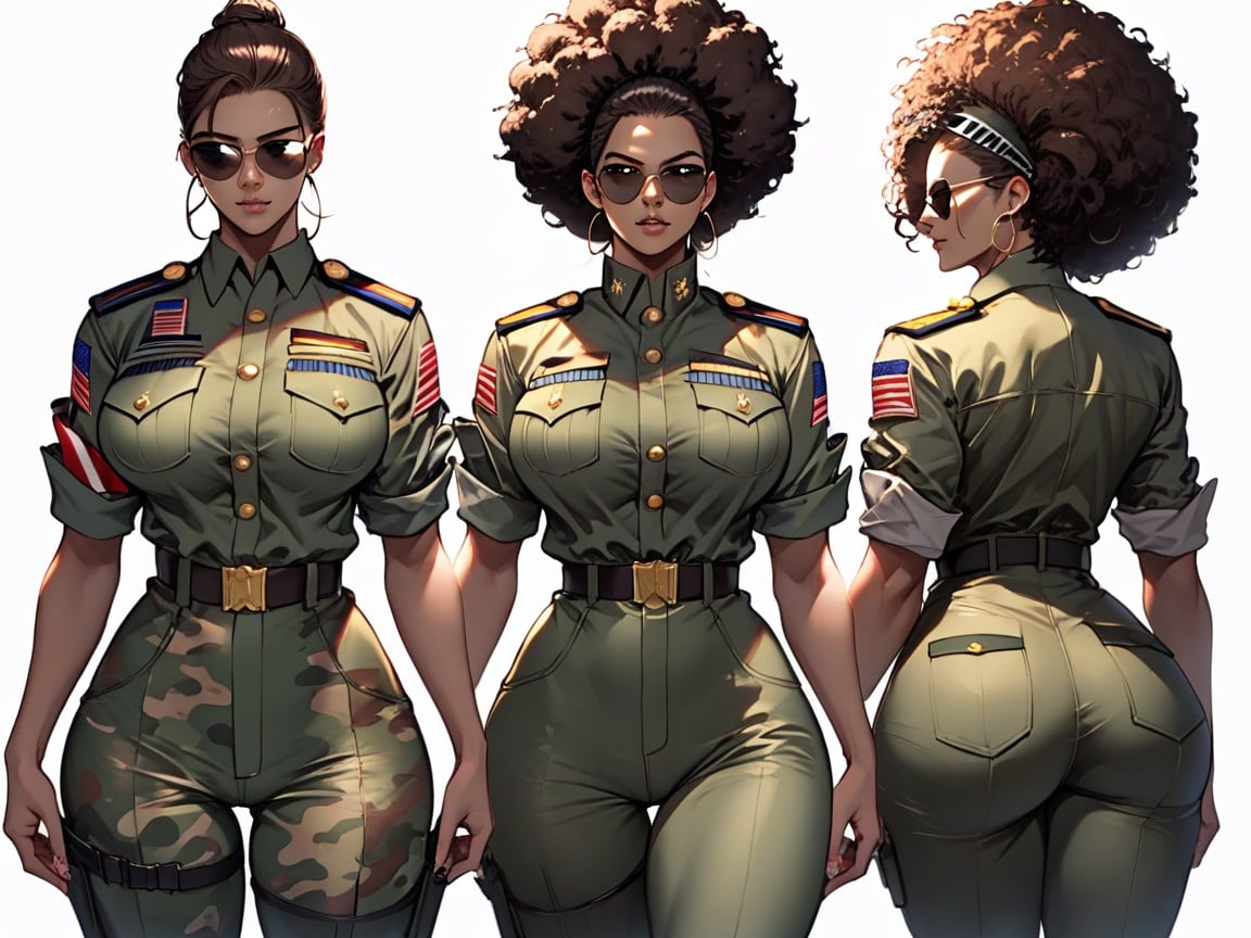 Military, Muscular, Massive Ass AI Porn