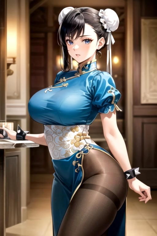 Chun Li (street Fighter), Medium Breast, Model Hentai AI Porn