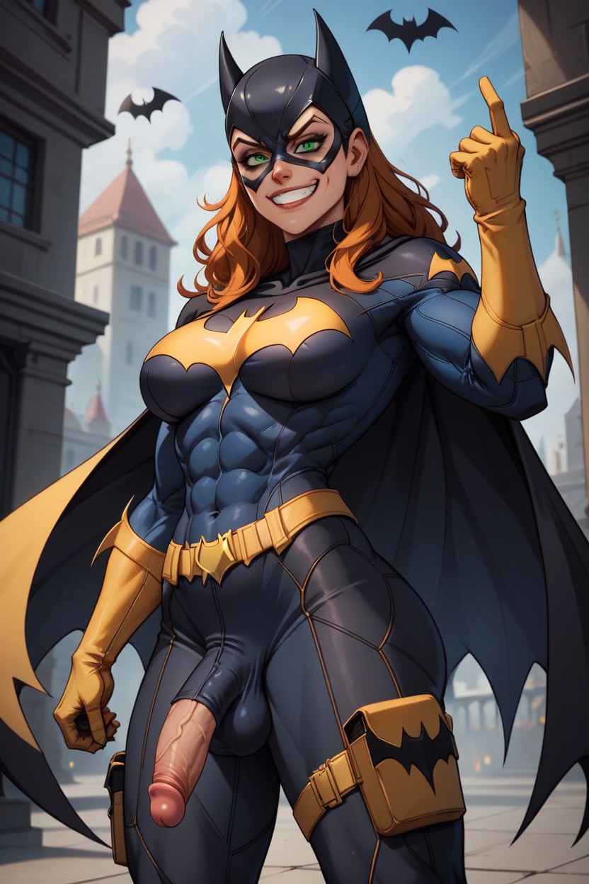 Batgirl, Bulge Underpants, Futanari AI Gay Porn