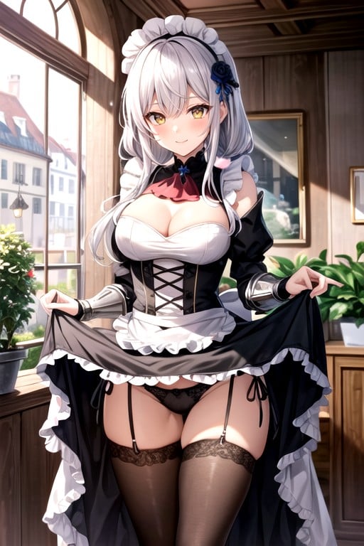 Green, Maid Headdress, Loranoelle Genshin ImpactPorno IA Hentai