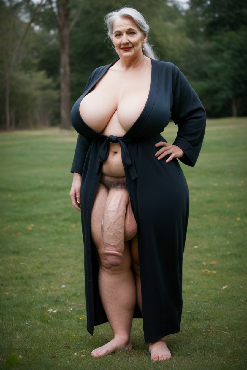 Hyper Amount Of Leg Hair, Veins, Molded Penis Shemale AI Porn