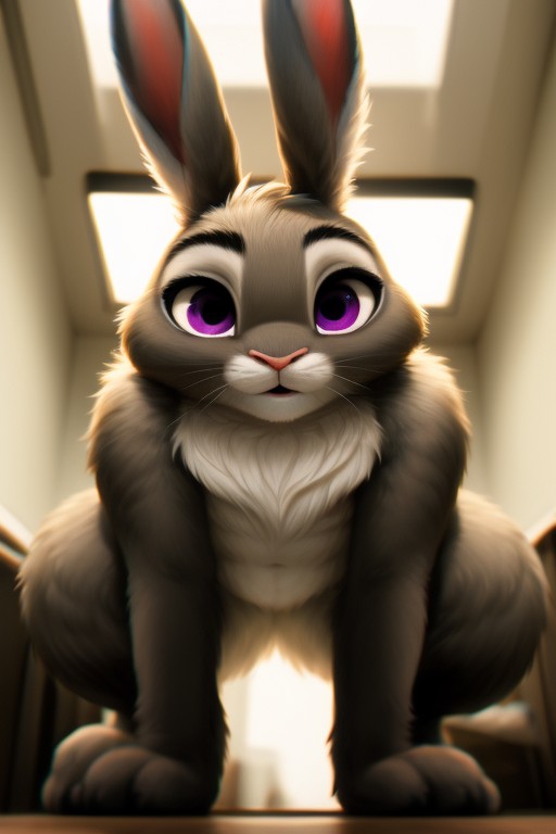 Bunny, Massive Ass, Judy Hopps Purple Eyes Furry AI Porn
