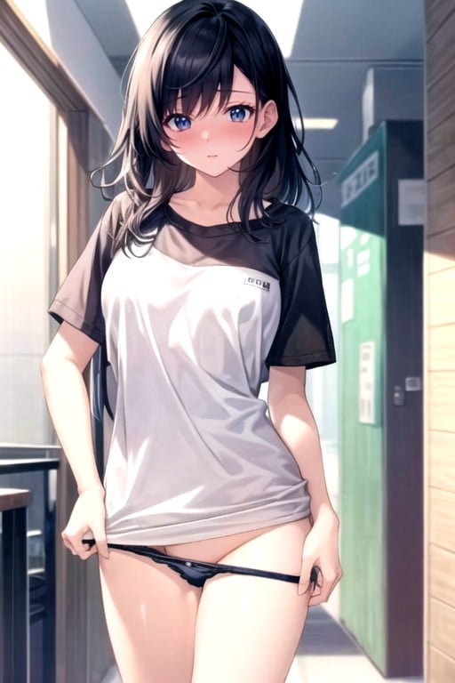 Avergonzada, 小学生 可愛い女の子, Salón De ClasesPorno AI Hentai