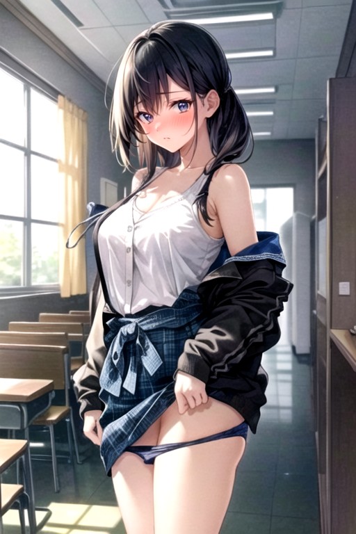 Japanese, Classroom, Embarrassed  AI Porn