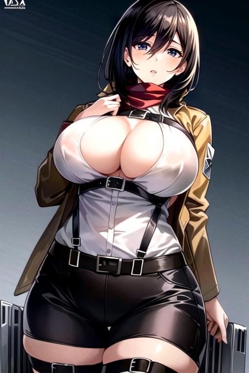 Massive Ass, Mikasa Ackerman (attack On Titan), Massive Breast AI Porn