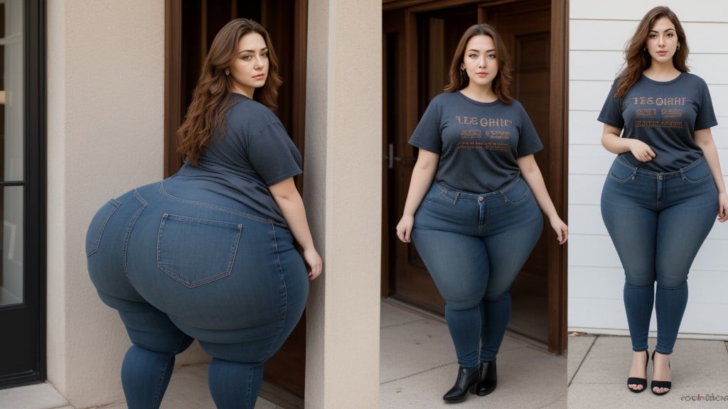 Hyper Fat Ussbbw, Gaining Weight, Super Fat Calves AI Porn