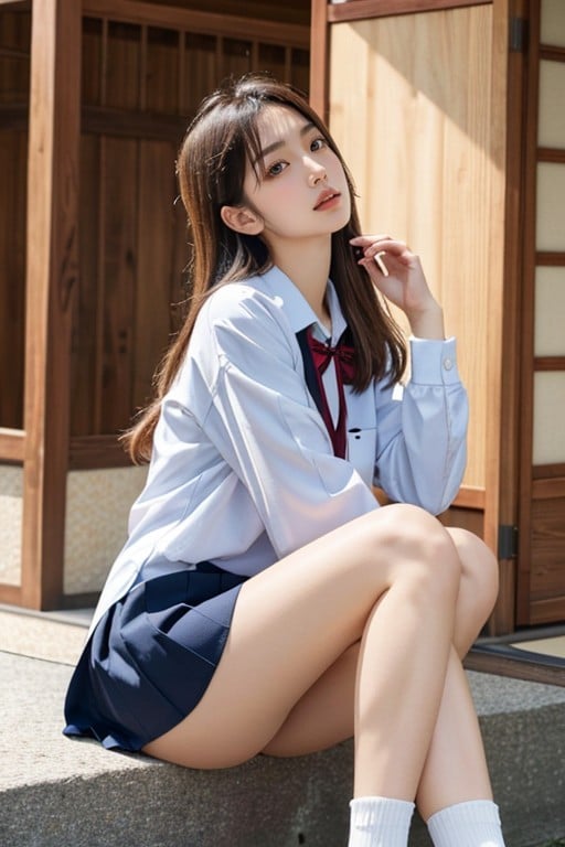 School Uniform, Japanese, 18 AI Porn