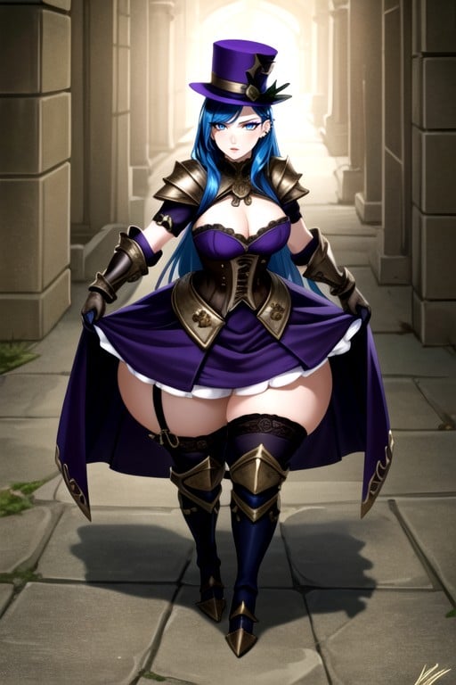 Lingerie, Extrêmement Lourd En Bas, Caitlyn (league Of Legends)Porno IA Hentai