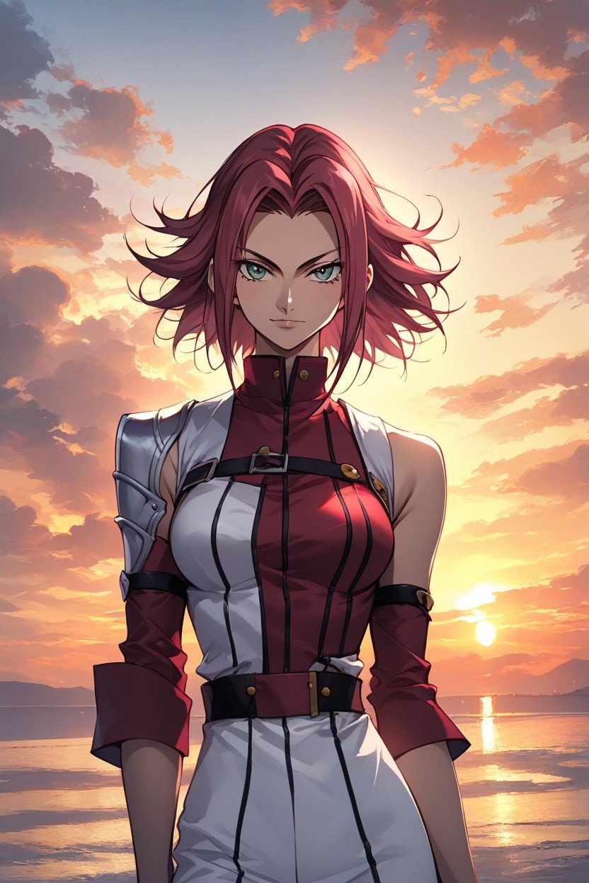 Bunda Pequena, Peito Pequeno, Kallen Stadtfeld From Code Geass Pornografia de IA