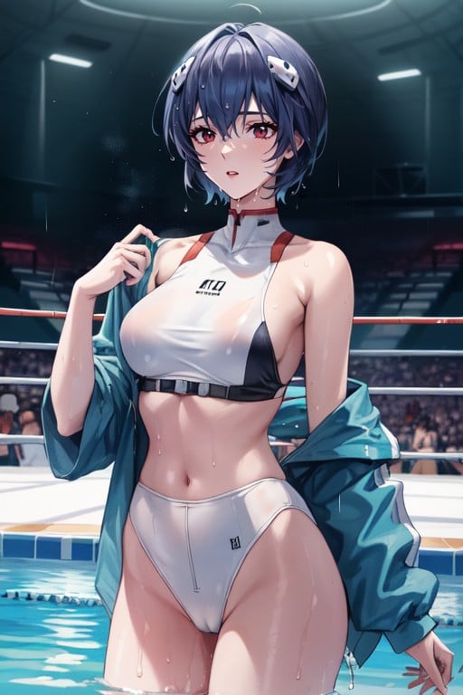 Leotard, Pool, Cameltoe Hentai AI Porn