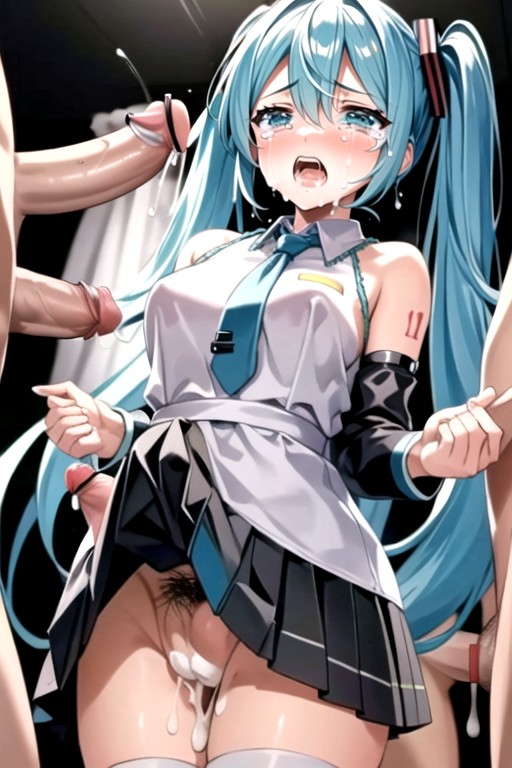 Hatsune Miku, Sexo En Grupo, De Abajo Hacia ArribaPorno AI