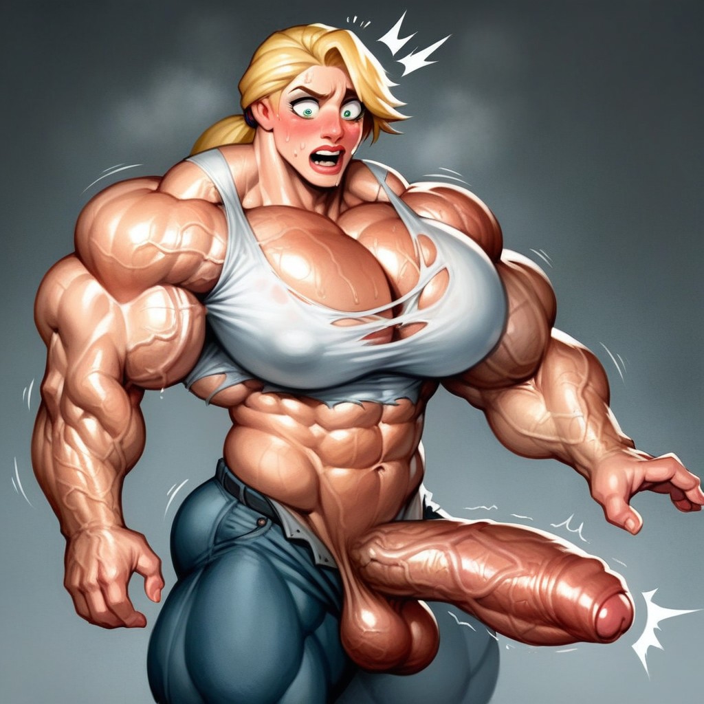 Horny Impression, Veiny Body, Breast Implants And Big Veins Shemale AI Porn