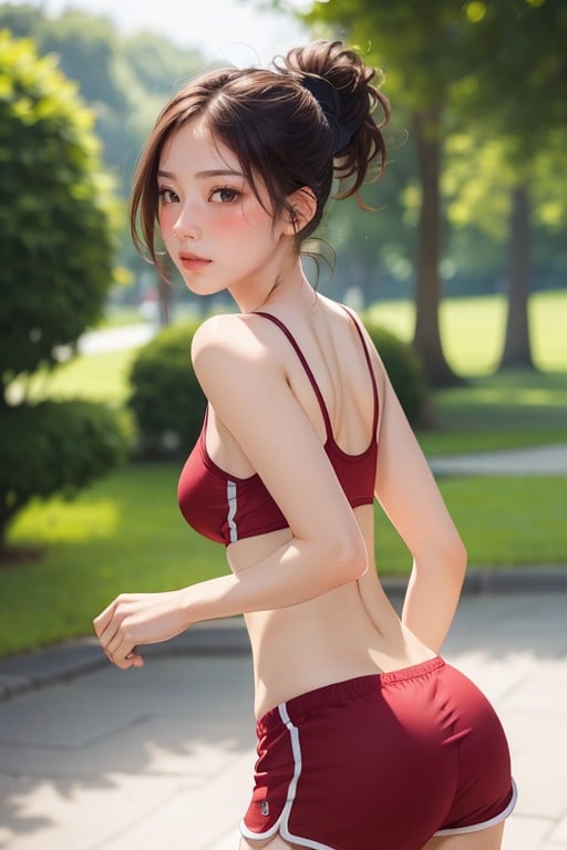 Pretty Face, 脸红, Butt CheeksAI黄片