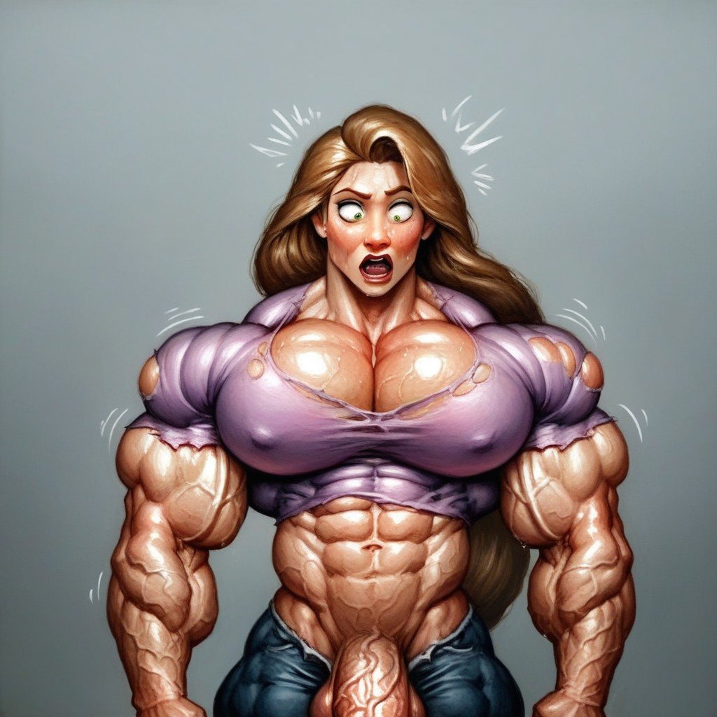 Happy, Shredded Muscle, Muscle Growth Story Furry AI Porn