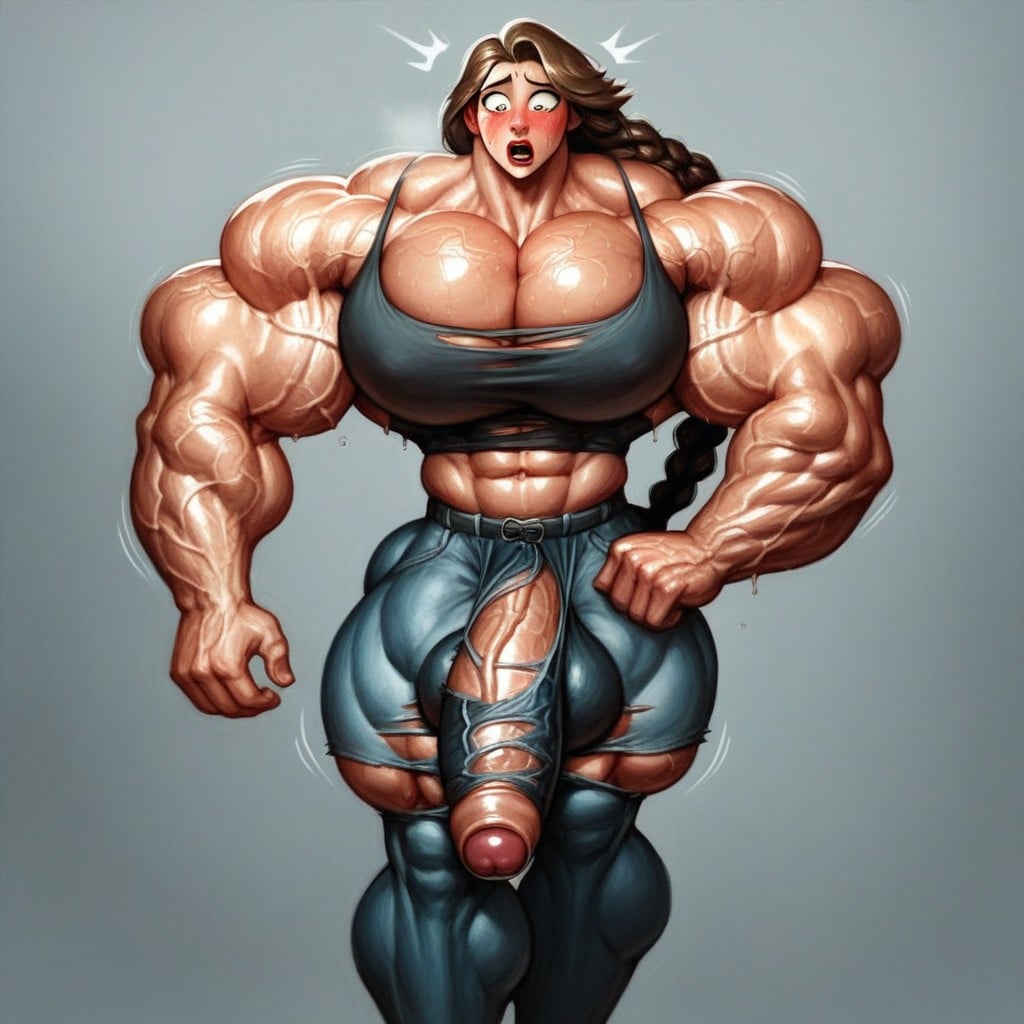 Big Massive Veins, She Dreams Of Muscle Growth, Extremely Big Muscle Shemale AI Porn
