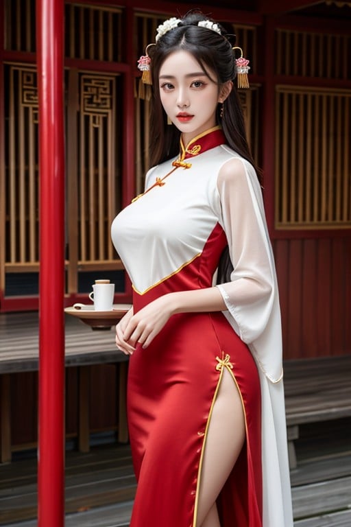 Asian Woman, 巨臀, 贴身衣服AI黄片