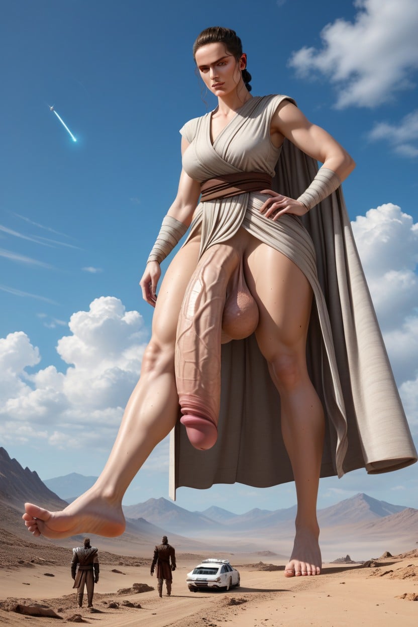 Massive Balls, Feet, Tall Shemale AI Porn
