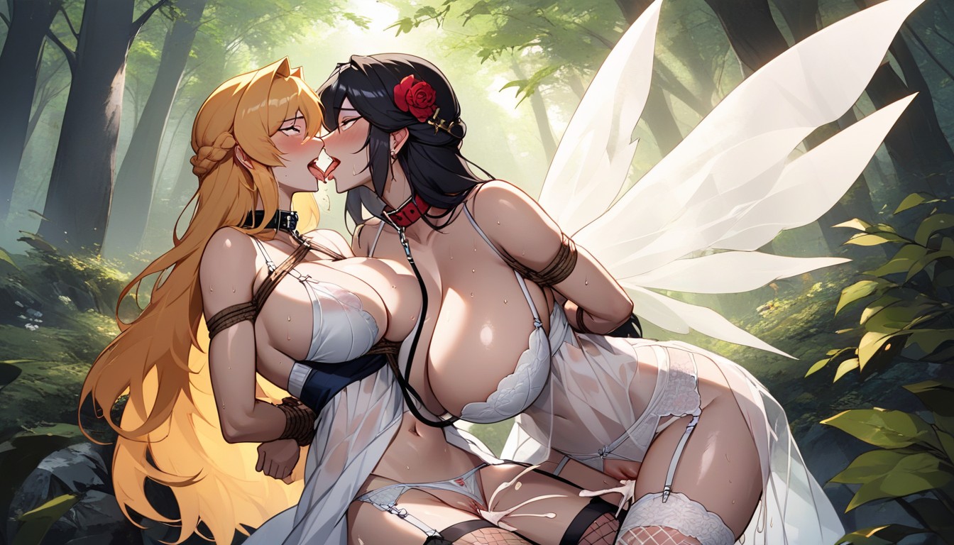 Cute, Gang Bang, Forest Hentai AI Porn