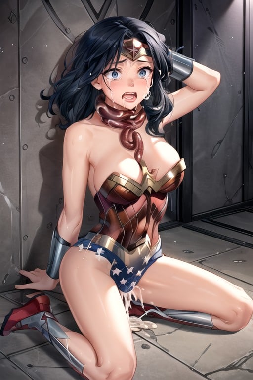 Tentacles, Wonder Woman (dc), Fearful AI Porn