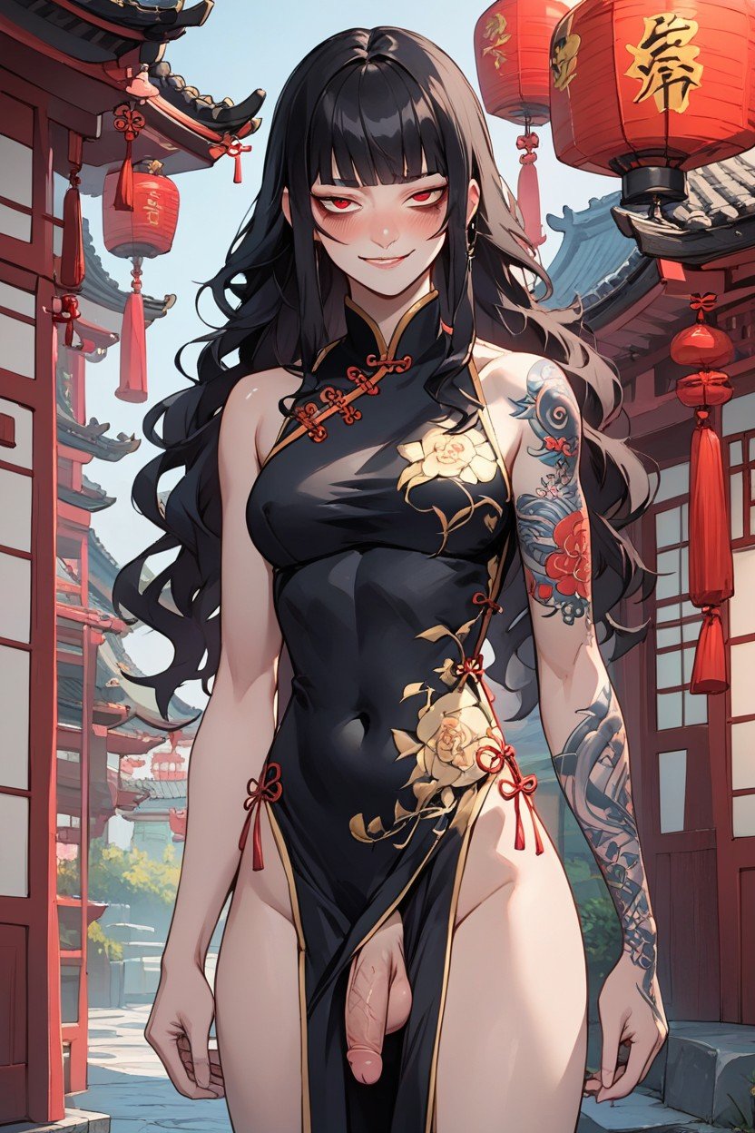 亞洲村, Anime Woman, Black HairAI黃片