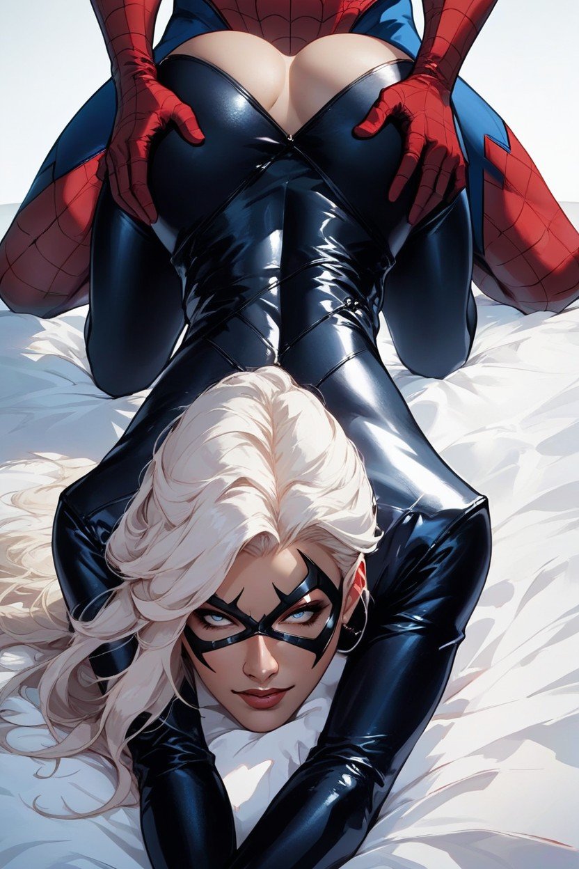 Blackcat From Spiderman, 體積光, 趴在地上AI黃片