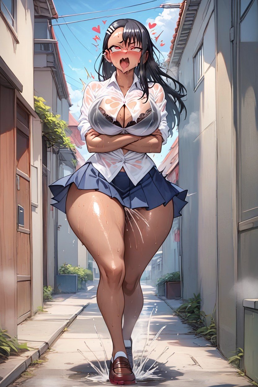 School Uniform, Extreme Ahegao, Extremadamente Pesado En La Parte InferiorPorno AI