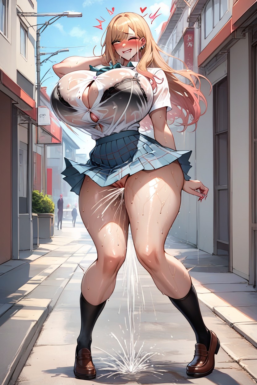 Bouncing Line, Wide Hips, Standing AI Porn
