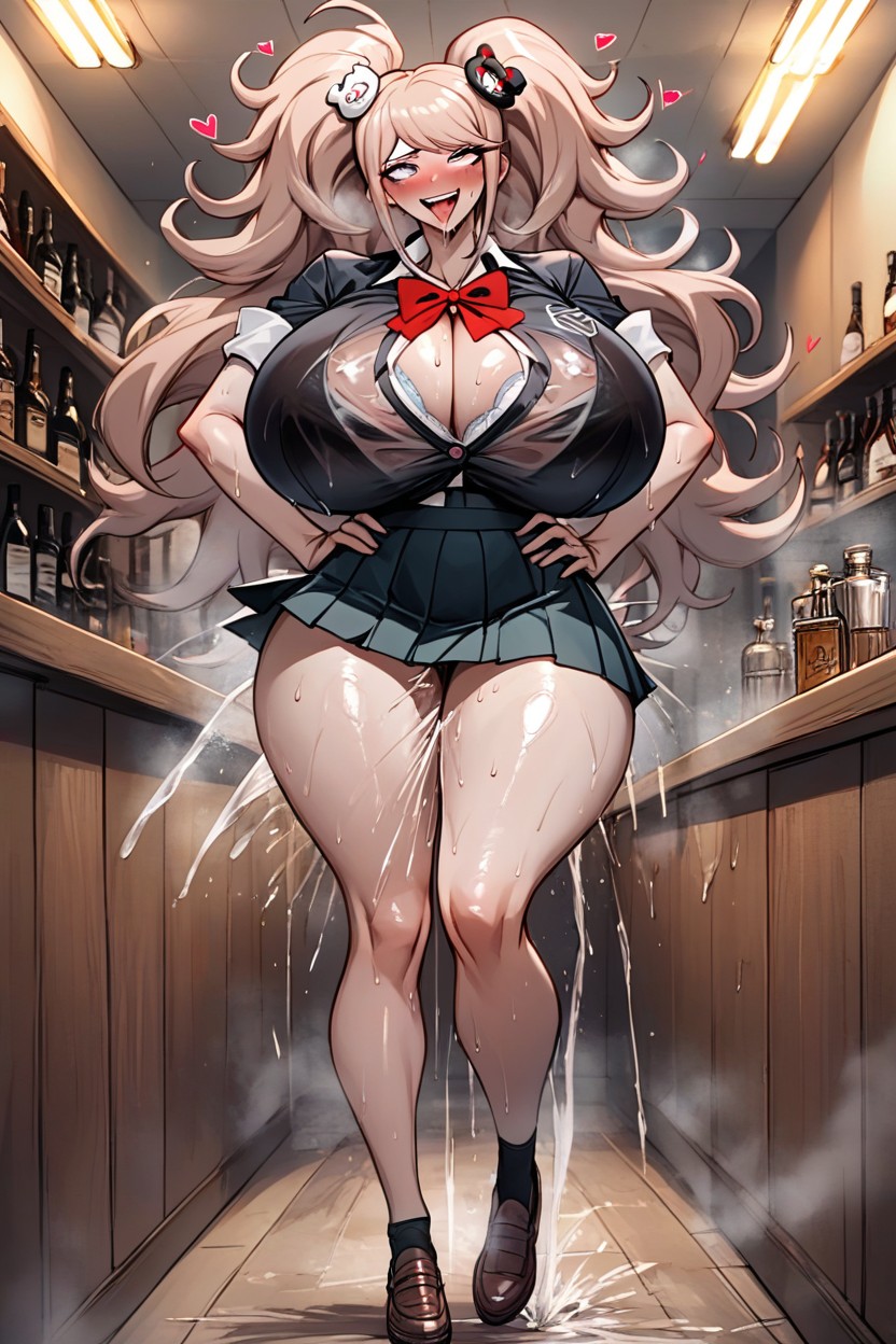 Full Body, Mischievous (smiling While Blushing), Breast Expansion AI Porn