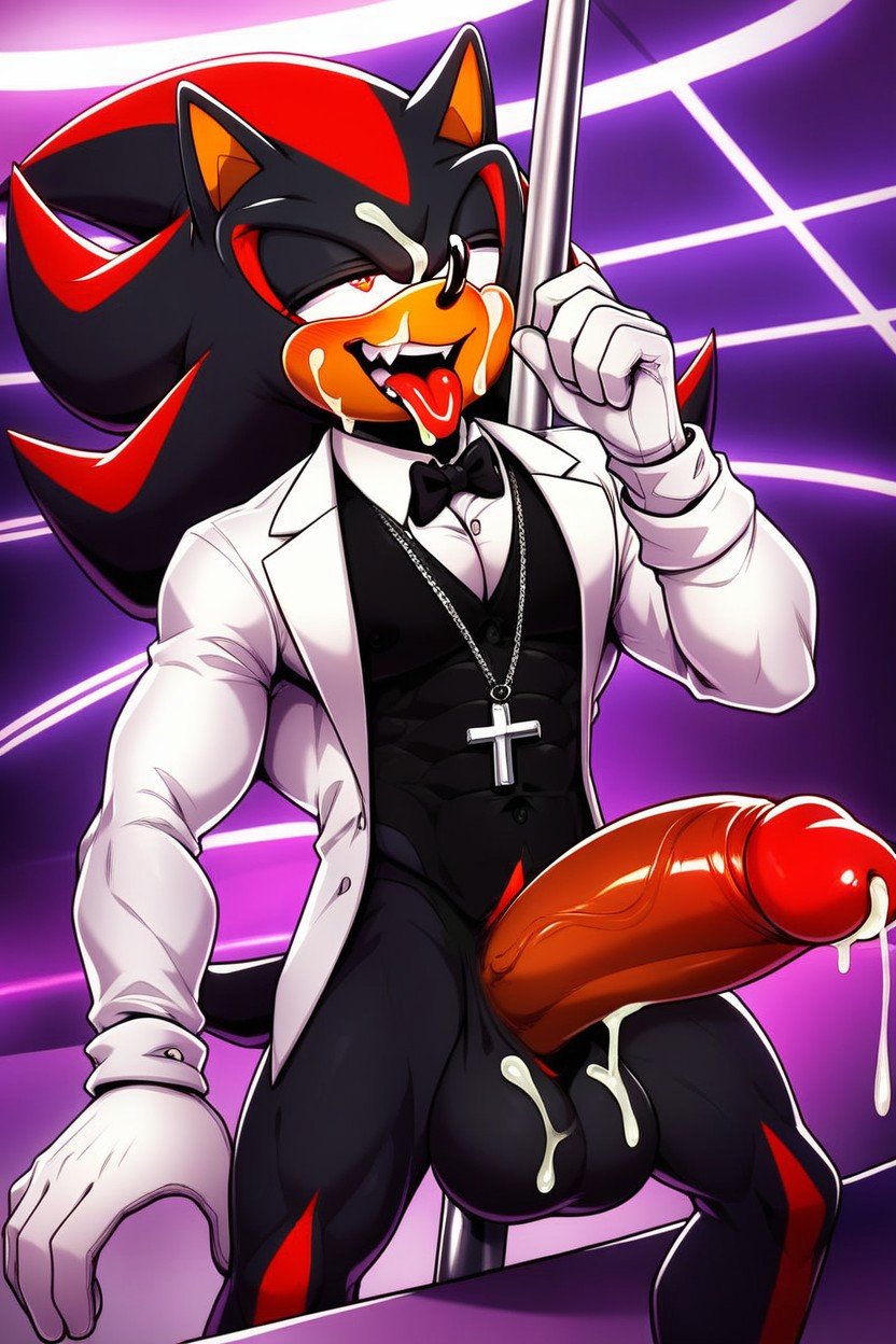 Shadow The Hedgehog Aus Sonic Gay, Cumshot, Ahegao AI Gay Porn