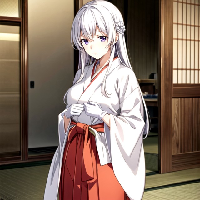 Elbow Bra, White Hair, Peeing Hentai AI Porn