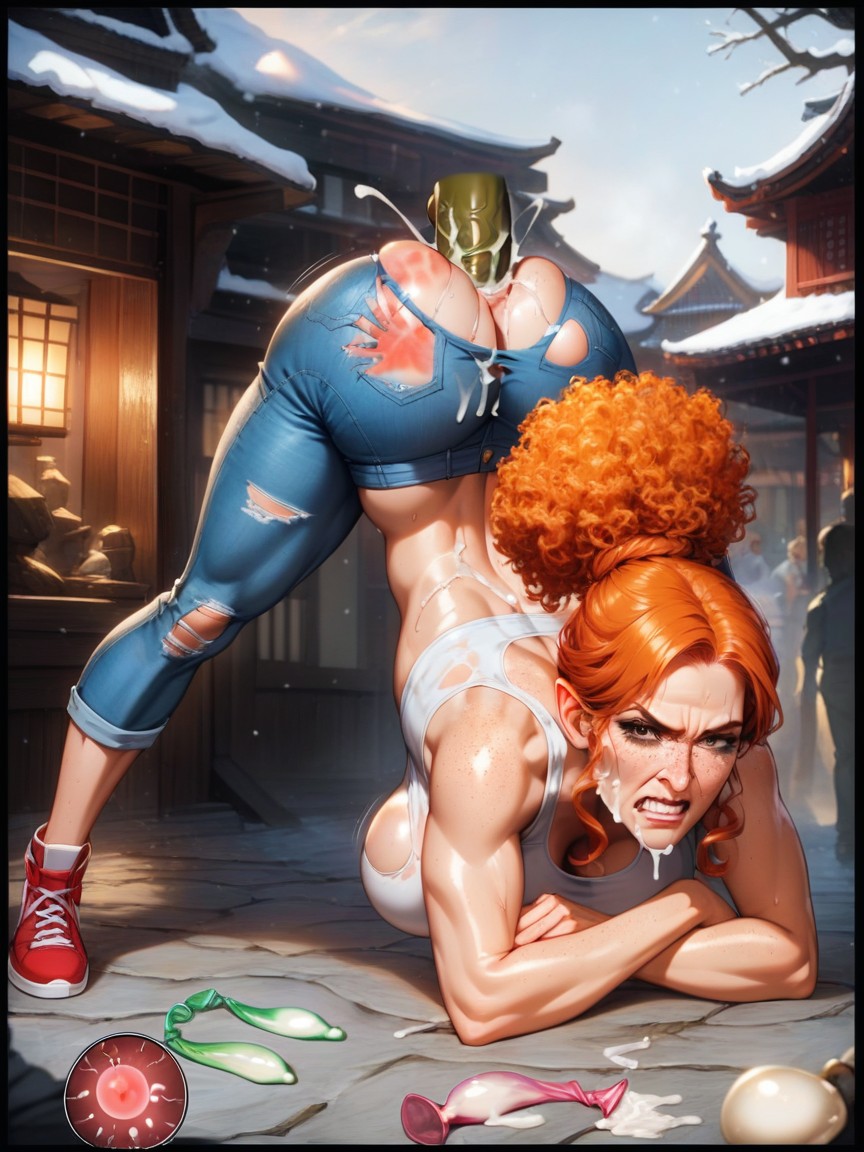 Used Condom Belt, Angry, Sweaty AI Porn