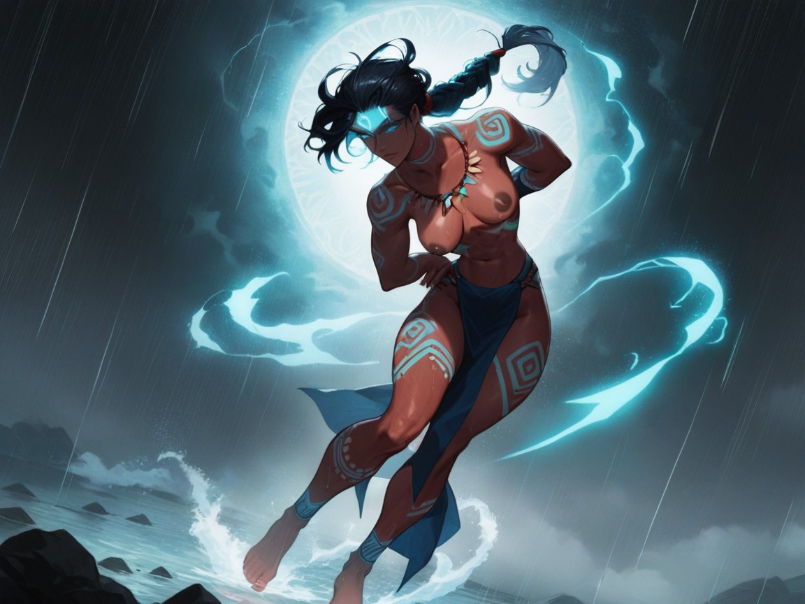 Dark Nipples, Frame, Goddess Of Wind Hentai AI Porn