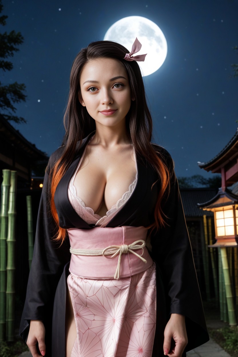 Pink Cheongsam, Specular, Nezuko Sexy Clothing AI Porn