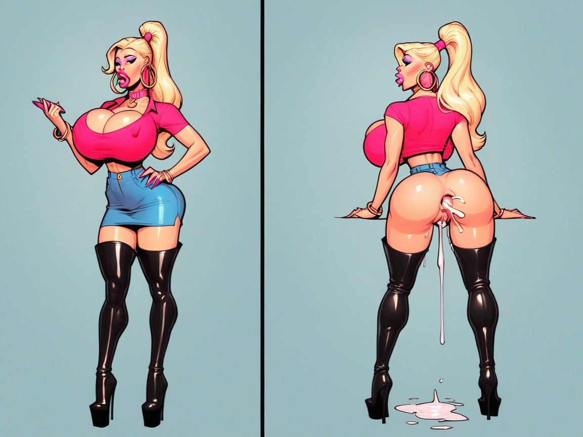 Kitty, John Persons Style, Ponytail AI Gay Porn